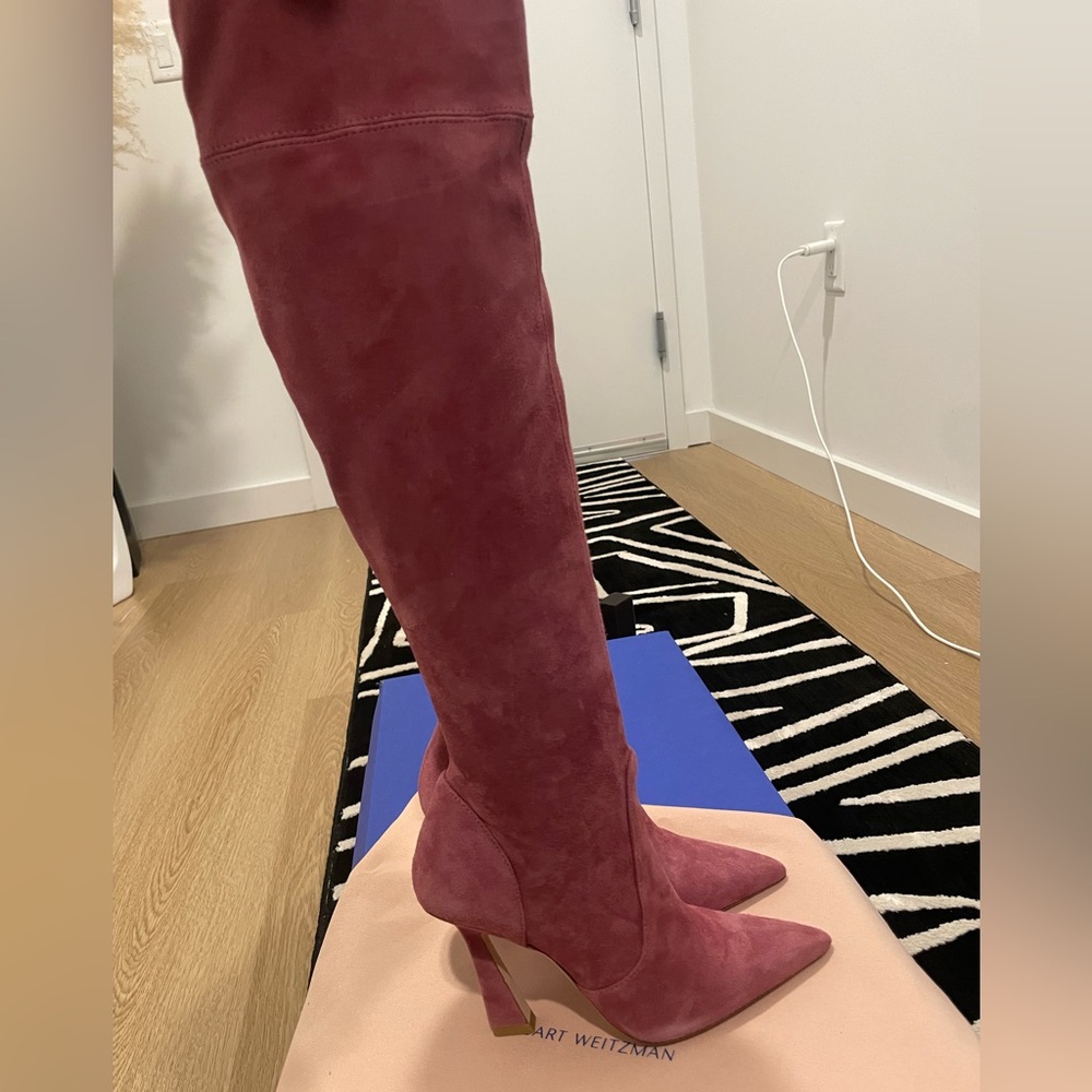 STUART WEITZMAN ULTRAVINNIE STRETCH OVER-THE-KNEE BOOT 100 BRAND NEW MSRP$995!!! - Picture 4 of 9